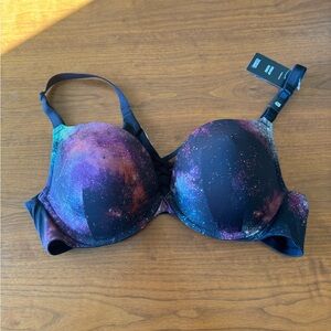 Torrid Galaxy Print Push-up Plunge Underwire Bra